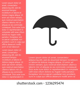 umbrella vector icon 10 eps