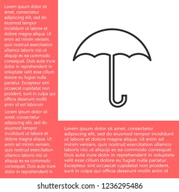 umbrella vector icon 10 eps
