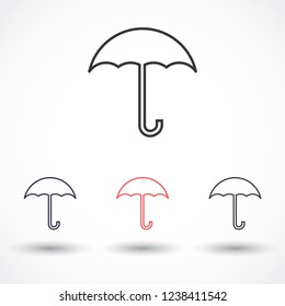 umbrella vector icon 10 eps