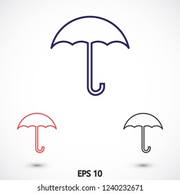 umbrella vector icon 10 eps