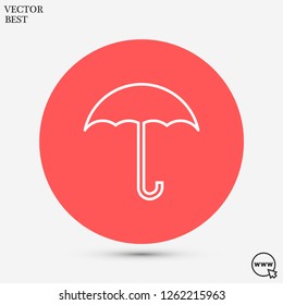umbrella vector icon 10 eps
