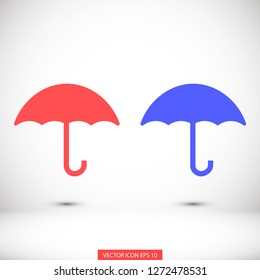 umbrella vector icon 10 eps