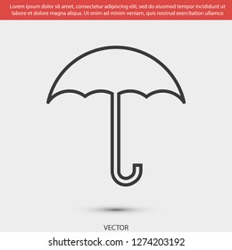 umbrella vector icon 10 eps