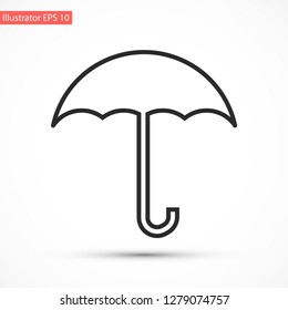 umbrella vector icon 10 eps