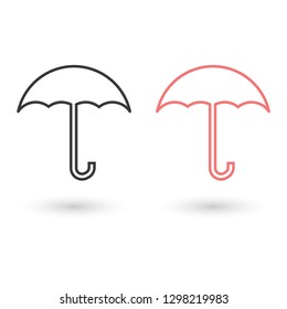 umbrella vector icon 10 eps