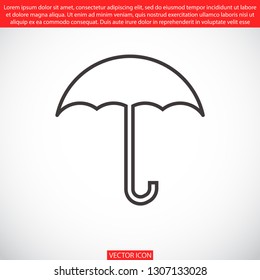 umbrella vector icon 10 eps
