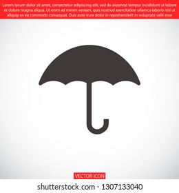 umbrella vector icon 10 eps