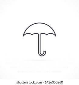 umbrella vector icon 10 eps , Lorem ipsum Flat design