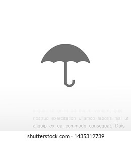 umbrella vector icon 10 eps , Lorem ipsum Flat design