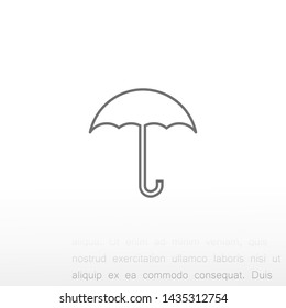 umbrella vector icon 10 eps , Lorem ipsum Flat design