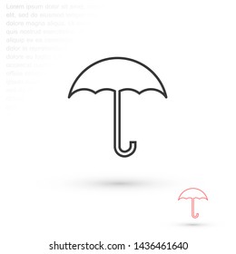 umbrella vector icon 10 eps , Lorem ipsum Flat design