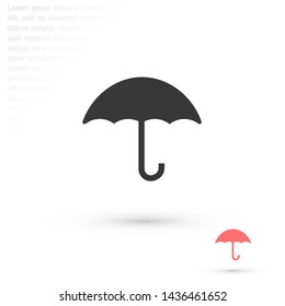 umbrella vector icon 10 eps , Lorem ipsum Flat design