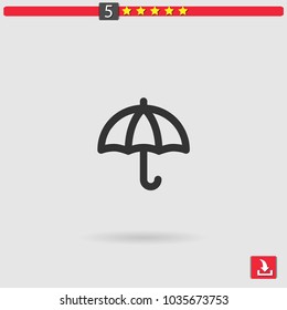 umbrella vector icon