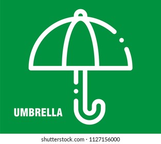 UMBRELLA VECTOR ICON 