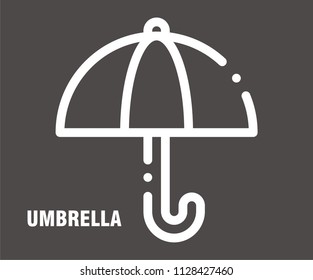 UMBRELLA VECTOR ICON 