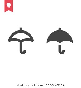 Umbrella vector icon Umbrella vector icon