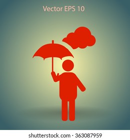 umbrella vector icon