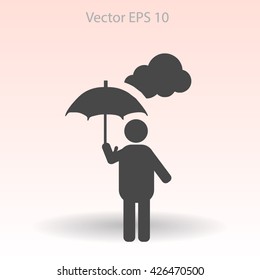 umbrella vector icon