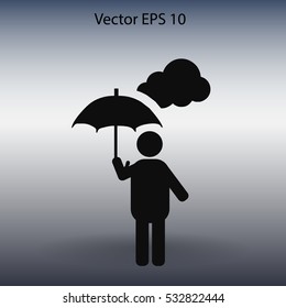 umbrella vector icon