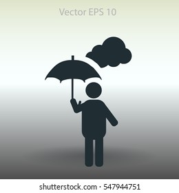 umbrella vector icon