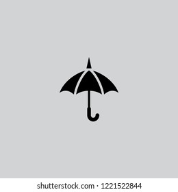 Umbrella vector icon. Beach umbrella symbol. Modern, simple flat vector illustration for web site or mobile app