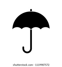 Icono del vector del paraguas, símbolo de brolly. Diseño simple y plano para aplicaciones web o móviles