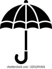 Icono del vector del paraguas. Se puede usar para imprimir, móviles y aplicaciones web.