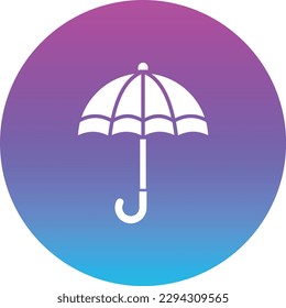 Icono del vector del paraguas. Se puede usar para imprimir, móviles y aplicaciones web.