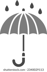 Umbrella vector icon. Can be used for printing, mobile and web applications.