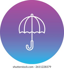 Umbrella vector icon. Can be used for printing, mobile and web applications.