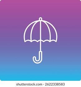 Ícone de vetor de guarda-chuva. Pode ser usado para impressão, aplicativos móveis e da Web.