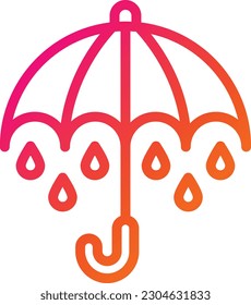 Umbrella Vector Icon Design Illustration