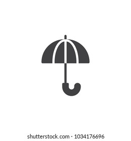 Umbrella vector icon. filled flat sign for mobile concept and web design. Protection simple solid icon. Symbol, logo illustration. Pixel perfect vector graphics