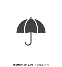 Umbrella vector icon. filled flat sign for mobile concept and web design. Rain protection simple solid icon. Symbol, logo illustration. Pixel perfect vector graphics