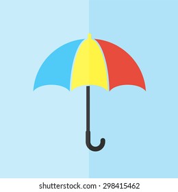 Umbrella vector icon. Flat design