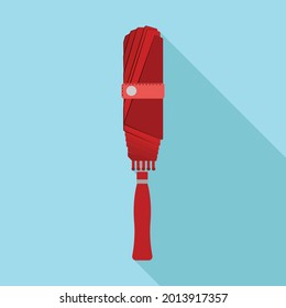 Umbrella vector icon. Flat vector icon isolated on white background umbrella.