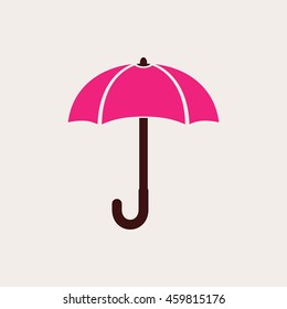 Umbrella vector icon. IIllustration isolated for graphic and web design.