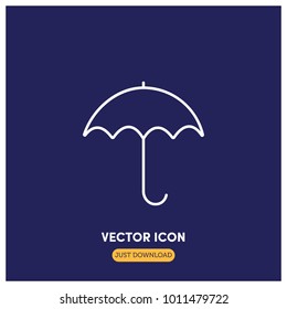 Umbrella Vector Icon Illustration