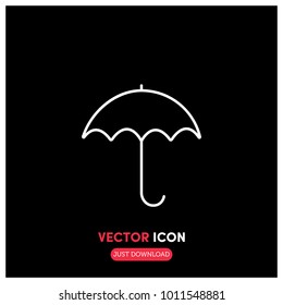 Umbrella Vector Icon Illustration