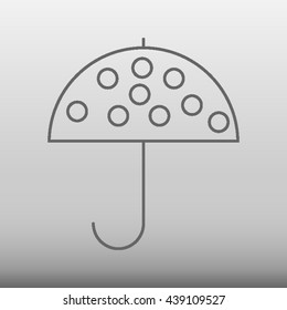 Umbrella Vector Icon Illustration