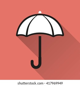 Umbrella    vector icon. Illustration isolated for graphic and web design.