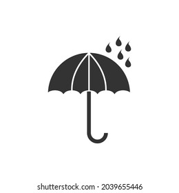 Umbrella vector icon illustration sign