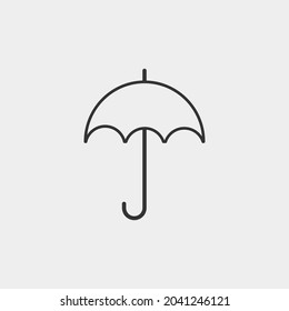 Umbrella vector icon illustration sign