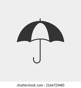Umbrella vector icon illustration sign