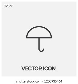 Umbrella vector icon illustration.Flat umbrella icon vector.Ui/Ux.Premium quality.
