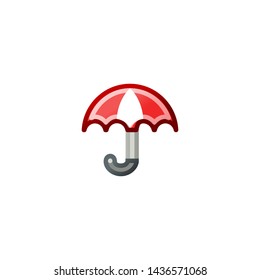 Umbrella Vector Icon. Isolated Umbrella Emoji, Emoticon, Illustration