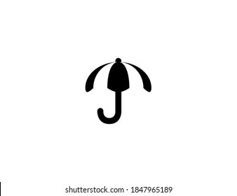 Icono del vector del paraguas. Ilustración de paraguas aislada