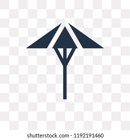 Umbrella vector icon isolated on transparent background, Umbrella transparency concept can be used web and mobile