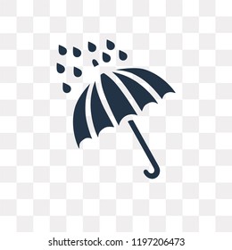 Umbrella vector icon isolated on transparent background, Umbrella transparency concept can be used web and mobile