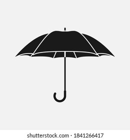 Umbrella vector icon isolated on white background.